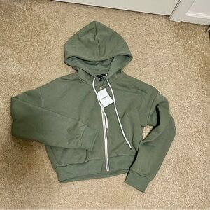 Forever 21 Olive Green Zip-Up Hoodie new with tags NWT casual wear